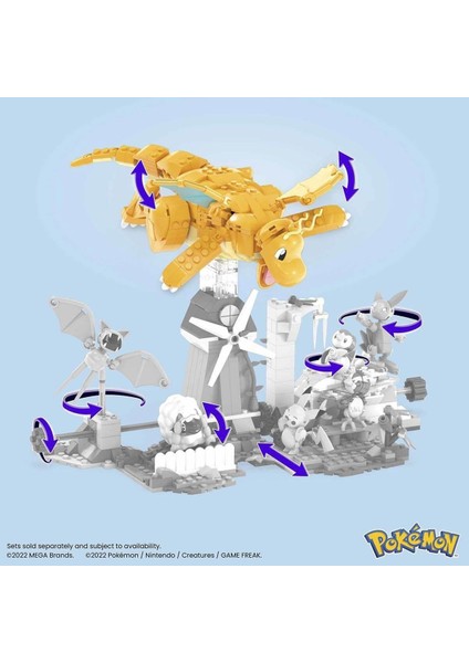 HKT25 Mega™ Pokémon™ Dragonite 387 Parça +8 Yaş fırsatları