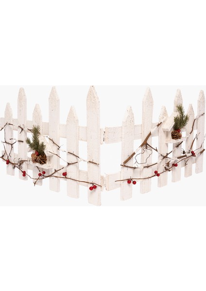 Natural Beyaz Çit Ahşap 100CM