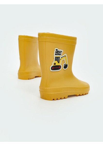 Yeni Sezon Iş Makinesi Baskılı Erkek Çocuk Yağmur Botu fırsatları