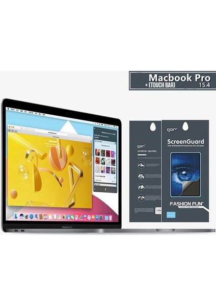 Gor Macbook Pro 15 Anti Blue Light Ekran ve Track Pad KORUYUCU-(1903)