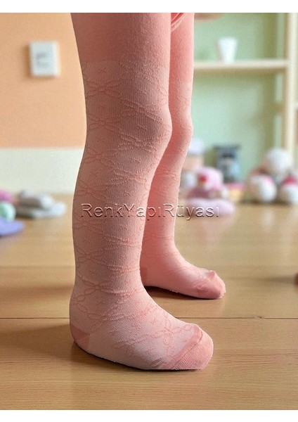 % 80 Pamuklu Kendinden Desenli Kız Çocuk Kilotlu Çorap Kaliteli Kız Çocuk Külotlu Çorap modelleri