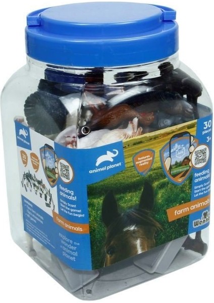 SH-D6601-1 2 3 4 30 Parça Hayvan Seti 2 Vahşi - 2 Çiftlik - Vardem Oyuncak fiyatları