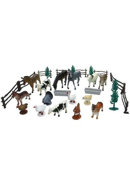 SH-D6601-1 2 3 4 30 Parça Hayvan Seti 2 Vahşi - 2 Çiftlik - Vardem Oyuncak indirimleri