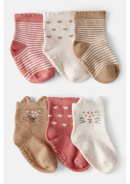 Kız Bebek 6lı Çorap