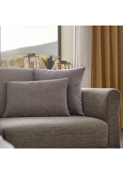 Loreto Plus 3'lü Yataklı Koltuk, Keten Dokulu - Koyu Gri indirimleri