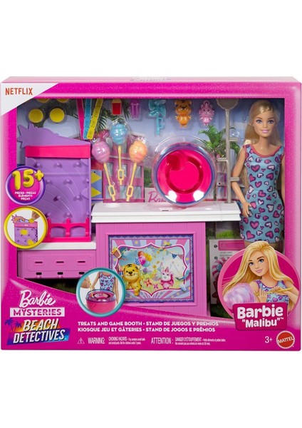 JFV67 Barbie, Oyun Seti ve Aksesuarları- Barbie Mysteries: Beach Detectives