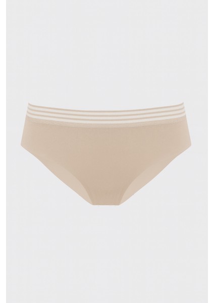 Sütlü Kahve Barbara Dikişsiz Yüksek Bel Külot