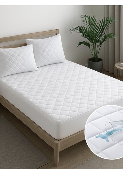 Sıvı Geçirmez Alez - Kapitoneli Fitted Alez Yatak Koruyucu 100 x 200 Cm.
