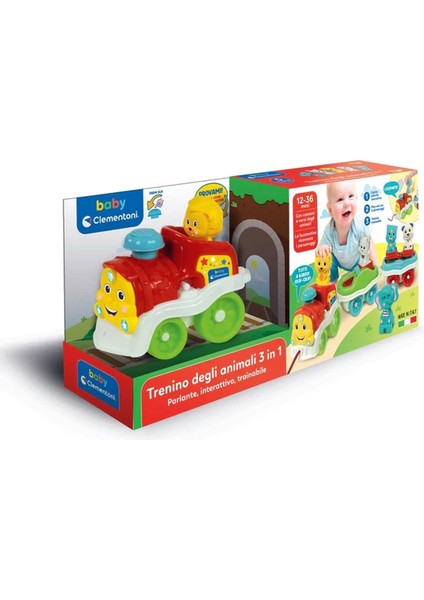 17848 Baby Clementoni - Bebek Hayvanlar Treni +9 Ay