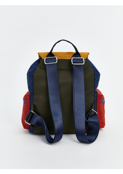 Yeni Sezon Renk Bloklu Erkek Çocuk Sırt Çantası modelleri