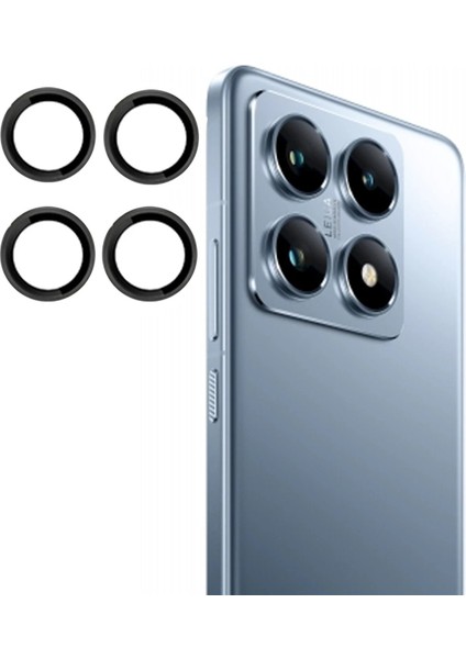 CPT05 Xiaomi Mi 14T Pro Pvd Metal Kamera Lens - Siyah