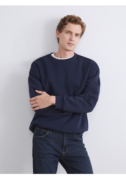 Yeni Sezon Bisiklet Yaka Erkek Sweatshirt