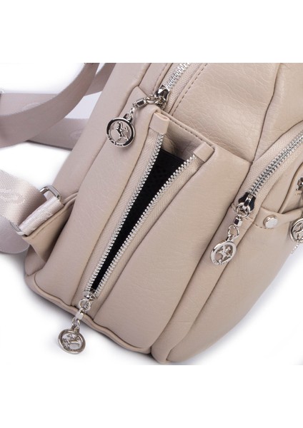 Kadın Çok Gözlü Sırt Çantası Kum Victoria fiyatları