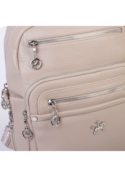 Kadın Çok Gözlü Sırt Çantası Kum Victoria fırsatları