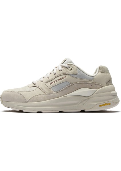 Global Jogger Leather Mens Sneaker Hakiki Deri Erkek Günlük Spor Ayakkabı Krem