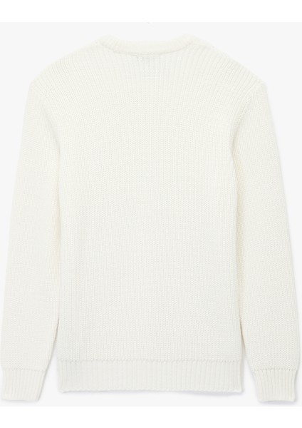 Uzun Kollu Dokulu Bisiklet Yaka Triko Kazak fiyatları