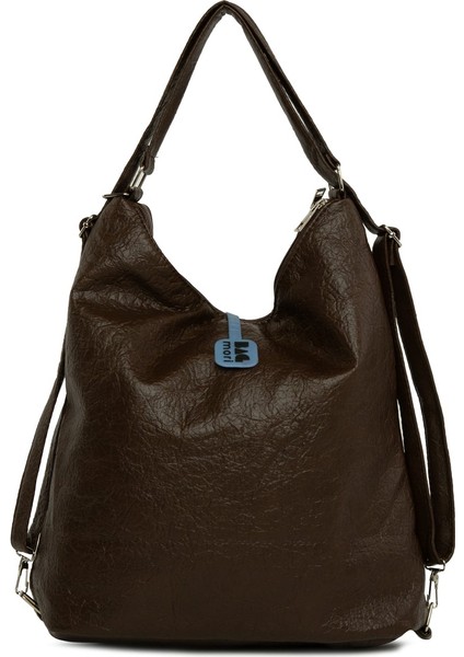 Kahverengi Yumuşak Dokulu Elcik Detaylı Askılı ve Sırt Salaş Çanta modelleri