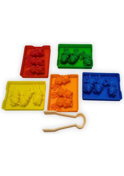 - Tavşan Yumi’yi Yakala Eğitici Renk Eşleştirme Oyunu – 5’li Set | İnce Motor Becerileri ve Renk Öğrenme Oyunu modelleri