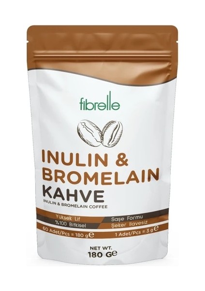 Inülin-Bromelain Kahve Detox 60 Adet 3gr Saşe 180G