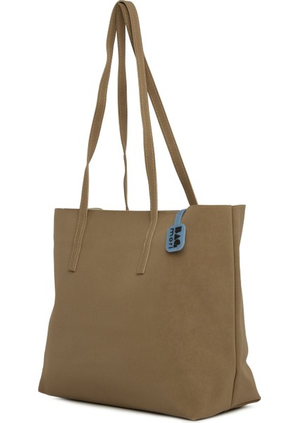 Vizon Ince Askılı Fermuarlı Nubuk Tote Çanta fiyatları