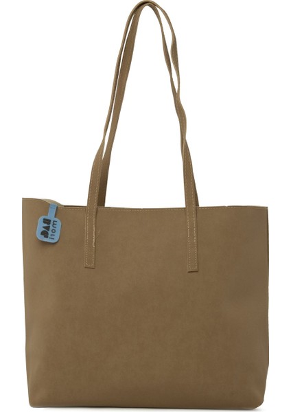 Vizon Ince Askılı Fermuarlı Nubuk Tote Çanta modelleri