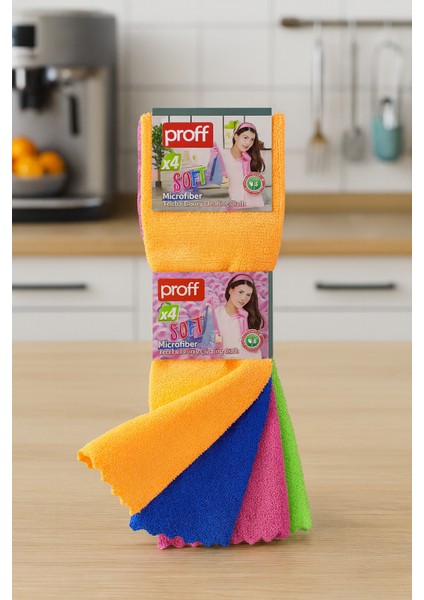 Proff Lazer Kesim (Piko Desenli) 8'li Mikrofiber Bez Mikro Fiber Temizlik Bezi 30 x 30 cm modelleri