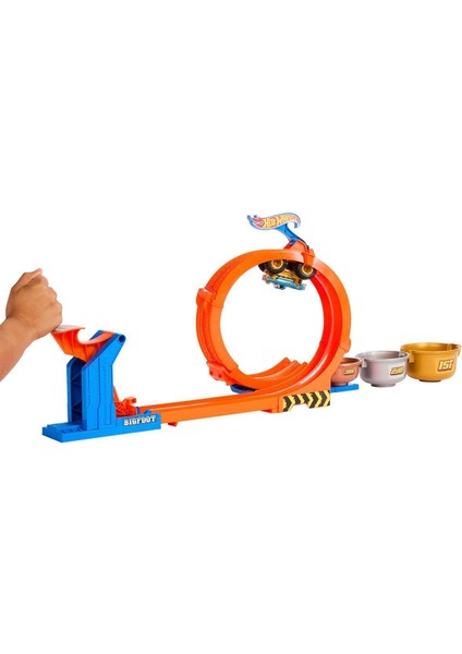 JBX64 Hot Wheels Monster Trucks Döngü ve Takla Bigfoot Oyun Parkuru