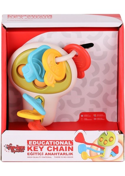 RT1507 Eğitici Poppitli Cırcırlı Bebek Anahtarlığı -Vardem Oyuncak