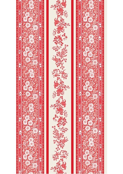 Red Burleigh Stripe Guest Napkins Pack Of 16