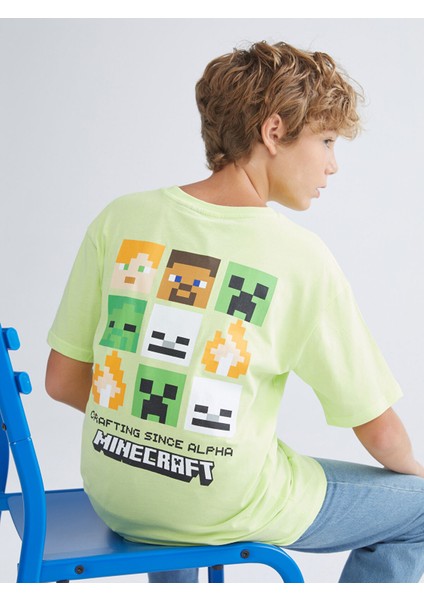 Yeni Sezon Minecraft Baskılı Erkek Çocuk Tişört