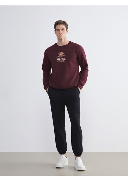 Yeni Sezon Bisiklet Yaka Baskılı Erkek Sweatshirt fiyatları