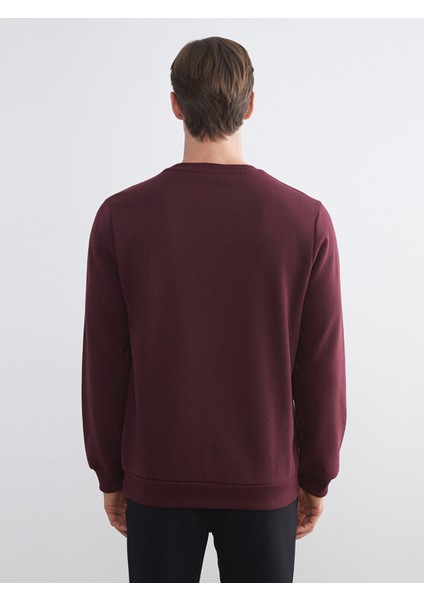 Yeni Sezon Bisiklet Yaka Baskılı Erkek Sweatshirt fırsatları