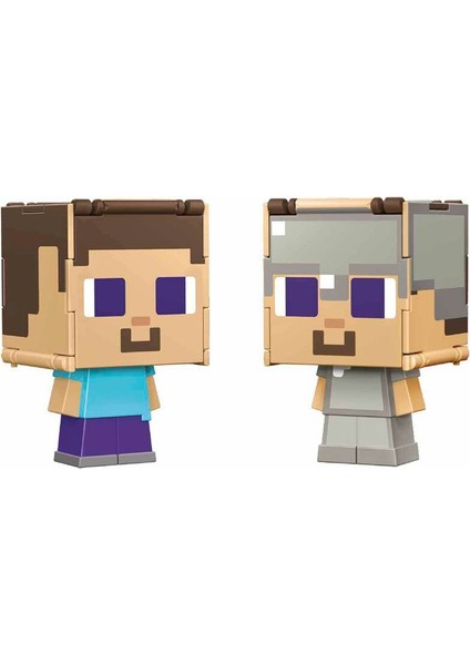 HTL43 Minecraft Flippin' Figs 2si 1 Arada Figürler
