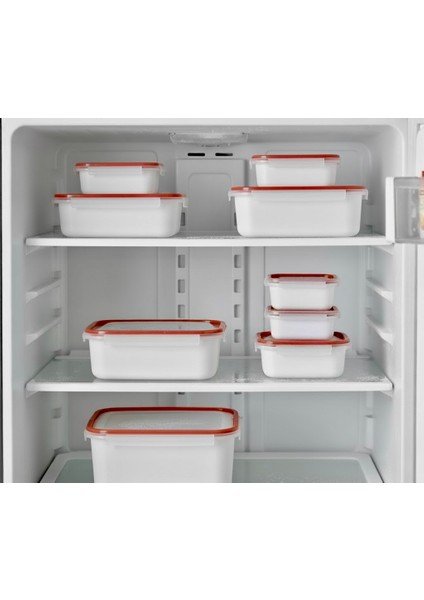 Kilitli & Kapaklı Saklama Kabı 4'lü Set (0.45L + 1l + 2l + 4l) | Hava Geçirmez, Bpa Içermez, Mikrodalga ve Bulaşık Makinesine Uygun modelleri