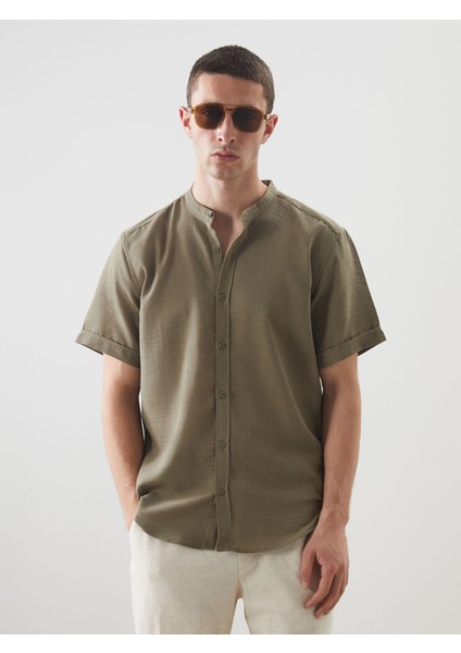 Yeni Sezon Regular Fit Kısa Kollu Erkek Gömlek