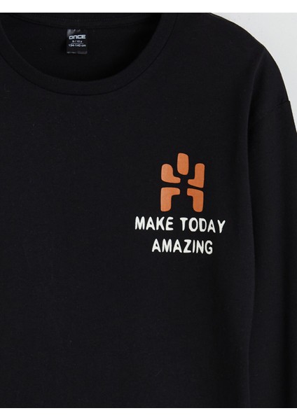 Yeni Sezon Bisiklet Yaka Baskılı Erkek Çocuk Pijama Üst fırsatları