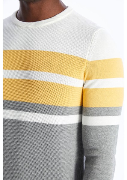 Yeni Sezon Bisiklet Yaka Uzun Kollu Çizgili Erkek Triko Kazak fırsatları