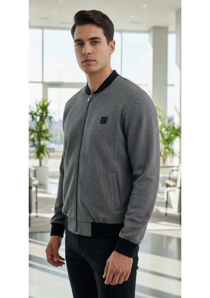 Normal Beden Bebe Yaka Fermuarlı Sweat