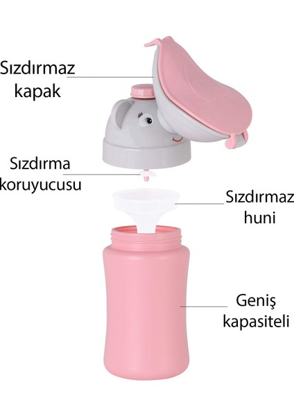 Pembe Çocuk Tuvalet Adaptörü, Sızdırmaz Kapaklı, Eğitici Lazımlık Seti indirimleri