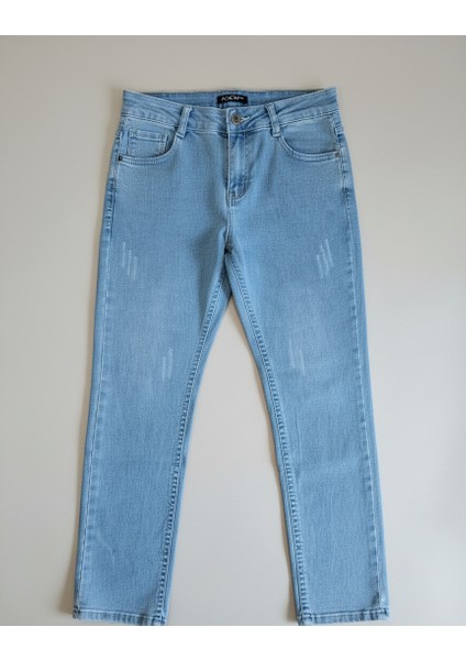 Modern Kesim Esnek Denim Erkek Çocuk Kot Pantolon