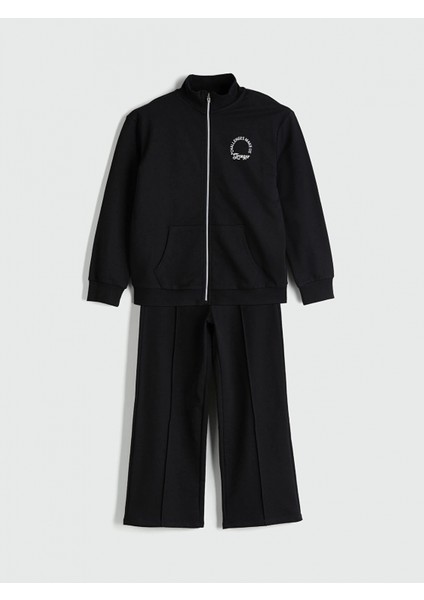 Lcw Kids Siyah Dik Yaka Kız Çocuk Eşofman Takım