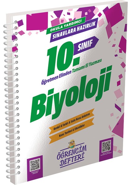 3112 10.sınıf Biyoloji Öğrencim Defteri