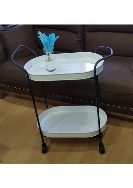 Pratik ve Şık Servis Arabası, Kullanışlı ve Modern Tasarım.