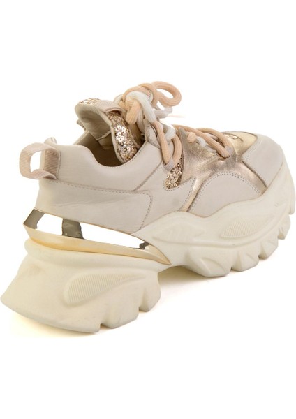 Bej Hakiki Deri Kadın Sneaker K01480004103 modelleri