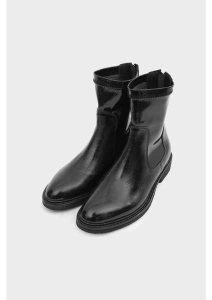 Hakiki Deri Arkadan Fermuarlı Kadın Bot fiyatları