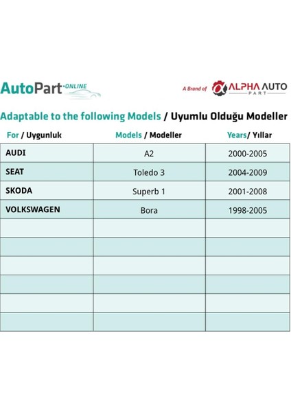 Audi, Seat, Skoda, Volkswagen Için Klips- 10 Adet indirimleri
