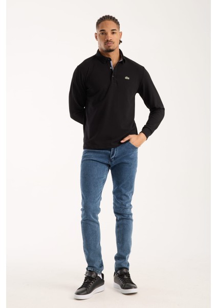 Polo Uzun Kol Siyah Regular Fit fiyatları