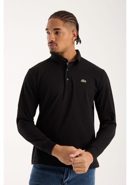 Polo Uzun Kol Siyah Regular Fit modelleri