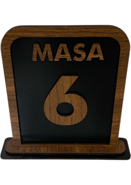 5'li Ahşap Masa Numaralığı Lokanta, Kafe, Restoran, Çay Bahçesi Vb. Için Masa Numaralığı modelleri