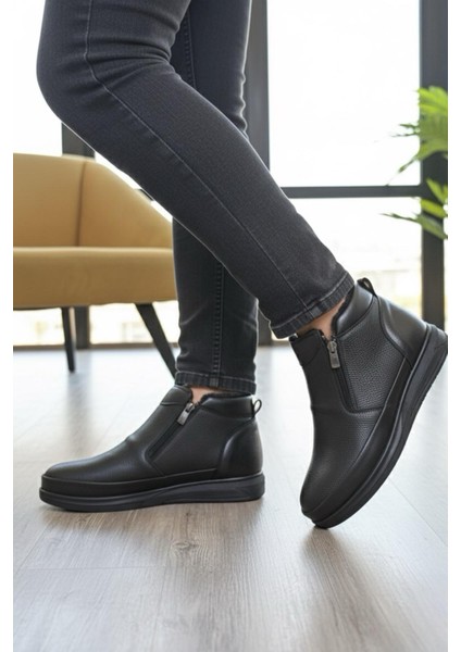 Foal Çift Fermuarlı Soğuk Geçirmez Içi Kürklü Erkek Postal